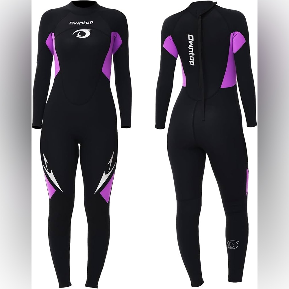 Purple and Black full length wetsuit